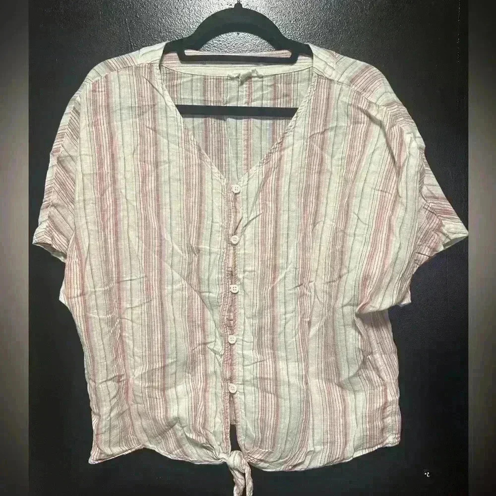 Beach Lunch Lounge Size Medium Lightweight Summer Blouse Beach Blouse